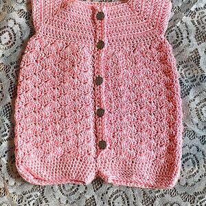 Crochet baby romper